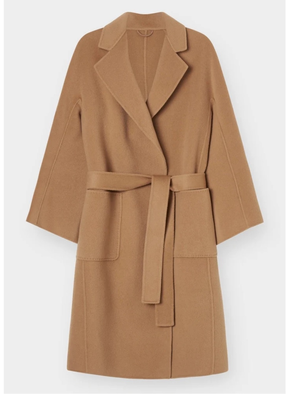The Curated Classic Camel Wool-Blend Coat